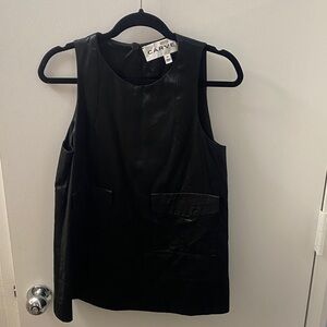 Carven Black Sleeveless Top